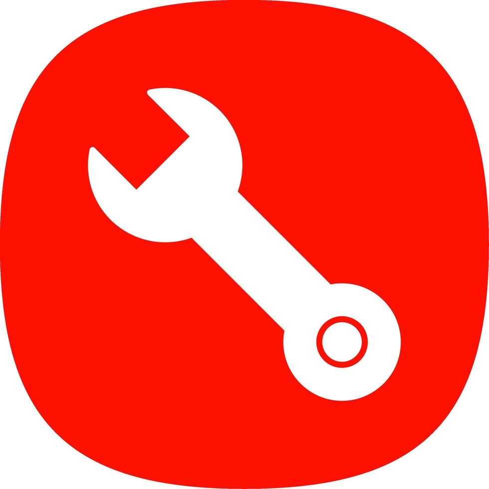 Fix Glyph Curve Icon vector