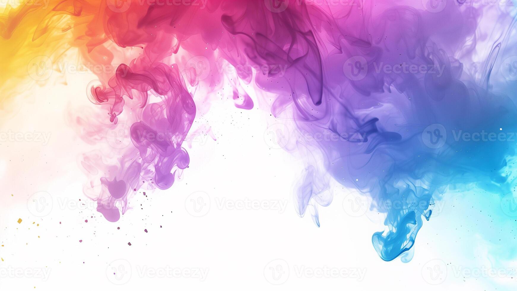 Colorful cloud of ink in water. Abstract background for design. photo