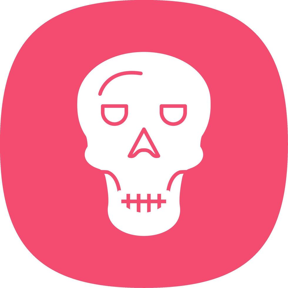 Osteology Glyph Curve Icon vector