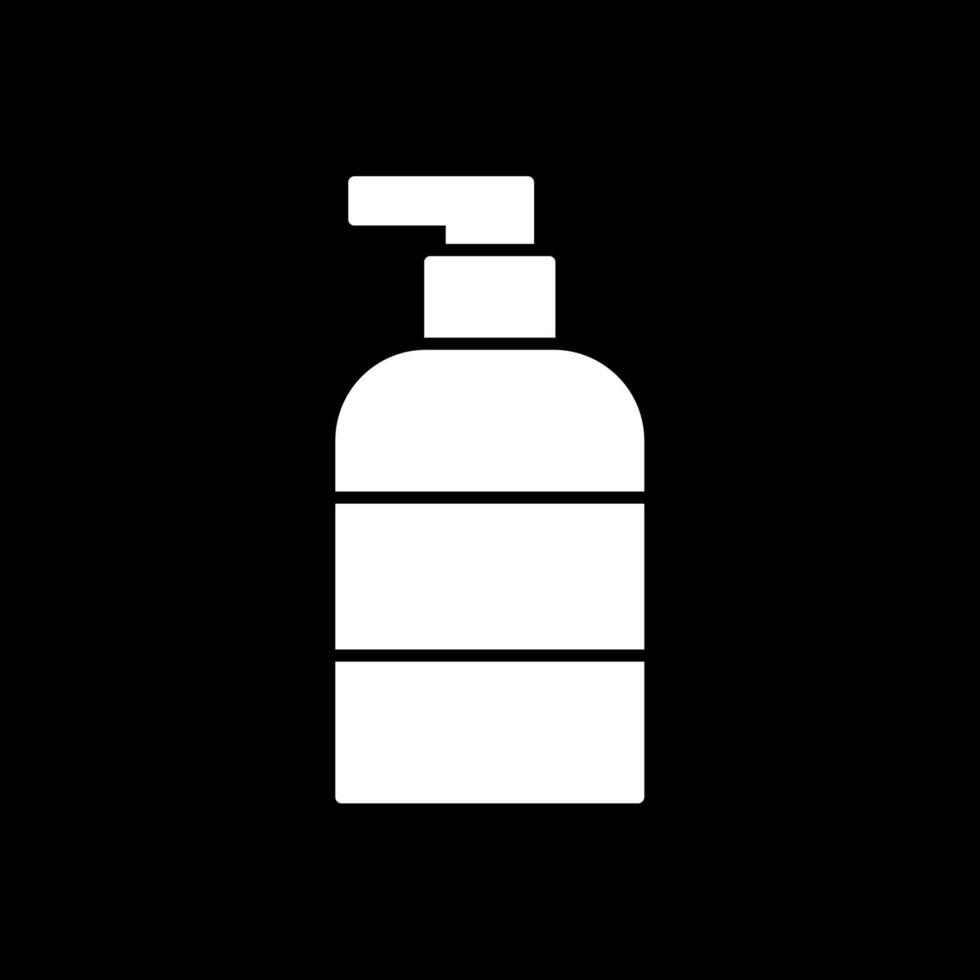 Liquid Soap Glyph Inverted Icon vector