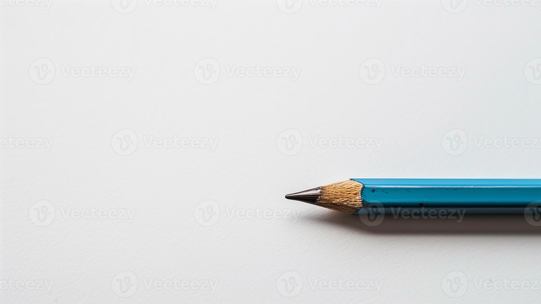 Pencil isolated on white background with copy space for your text. photo