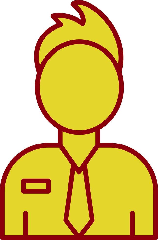 Employee Line Two Color Icon vector