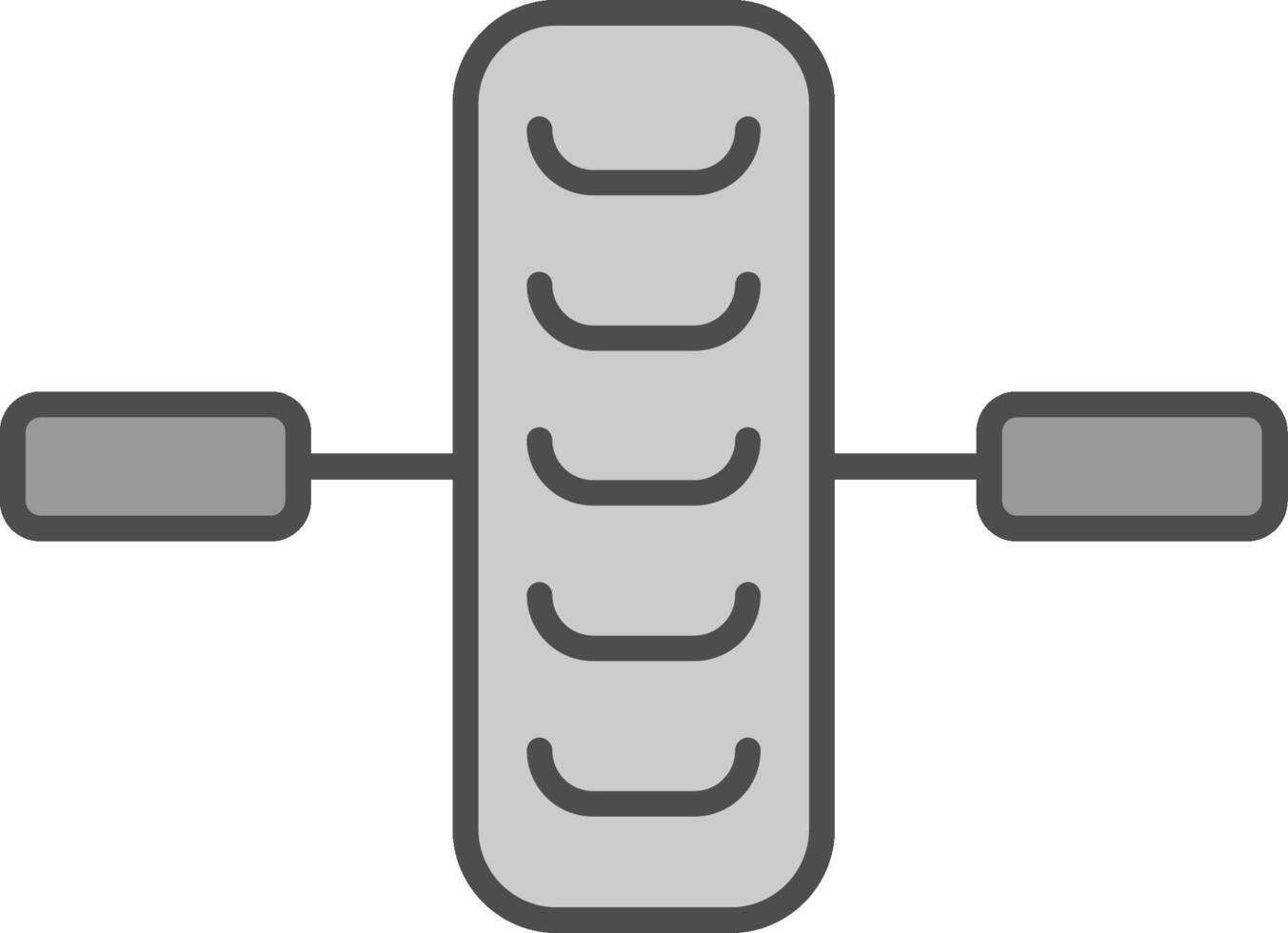 Wheel Line Two Color Icon vector