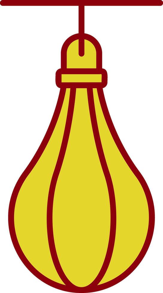 Speed Bag Line Two Color Icon vector
