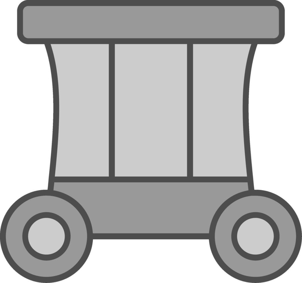 Carriage Fillay Icon vector