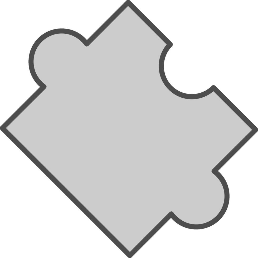 Puzzle Fillay Icon vector