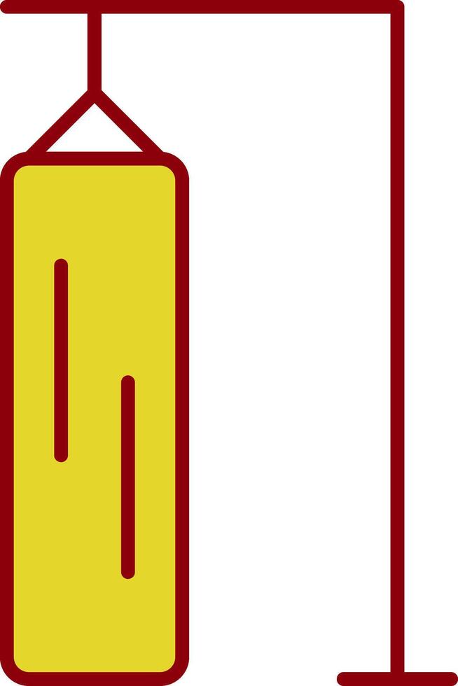 Punching Bag Line Two Color Icon vector