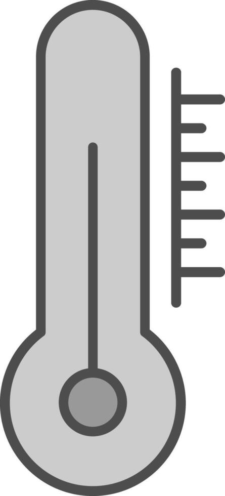 Thermometer Fillay Icon vector