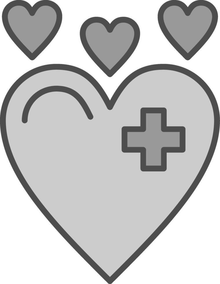 Heart Fillay Icon vector