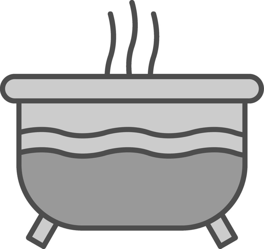 Hot Tub Fillay Icon vector