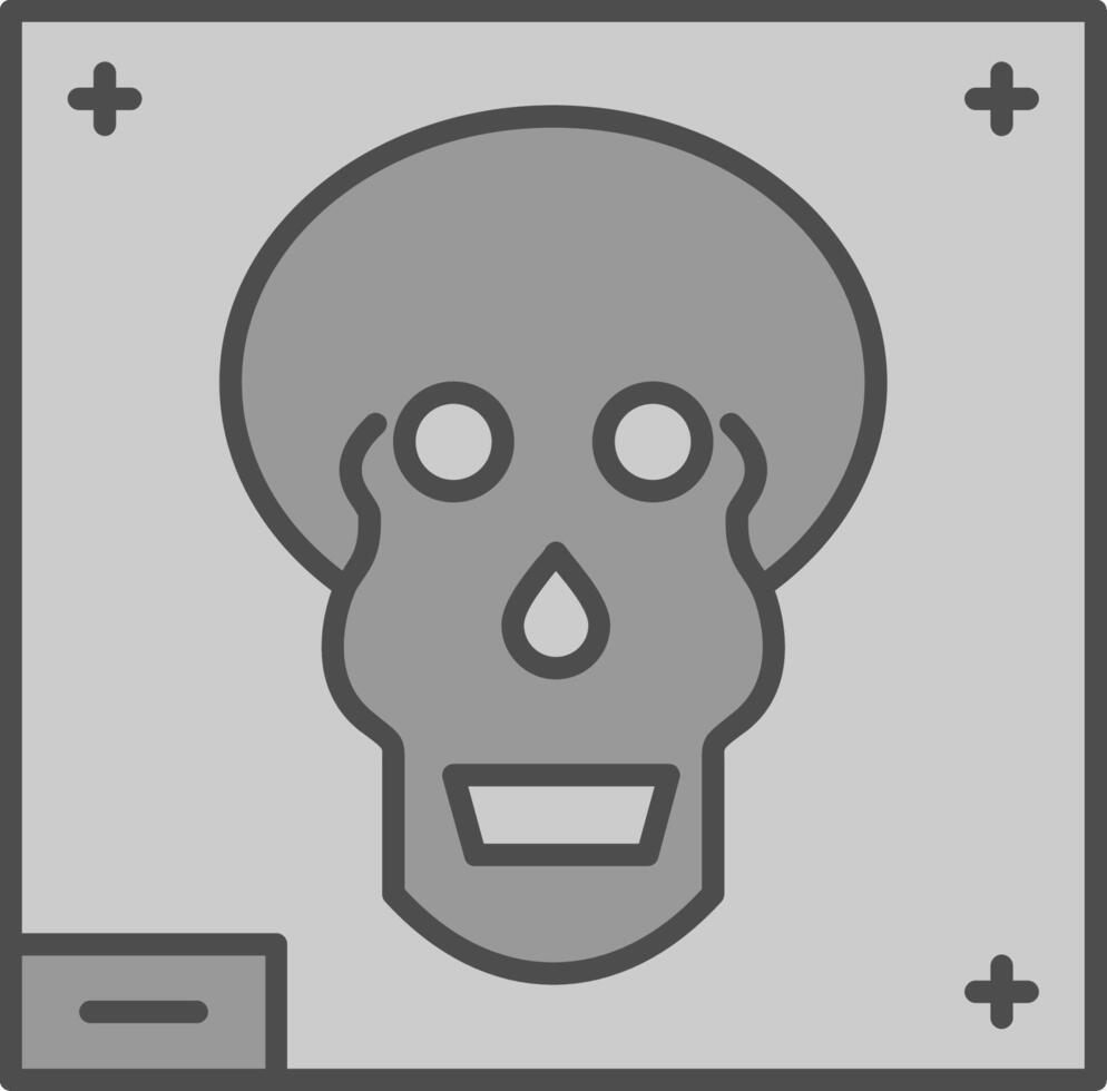 Skull X - ray Fillay Icon vector