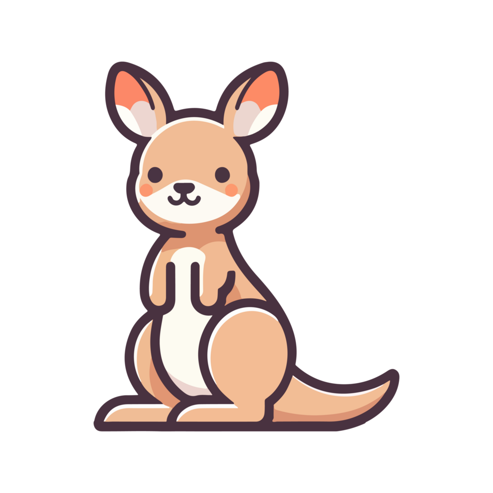 cute icon character kangaroo png