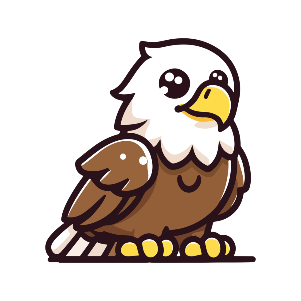 cute icon character hawk png