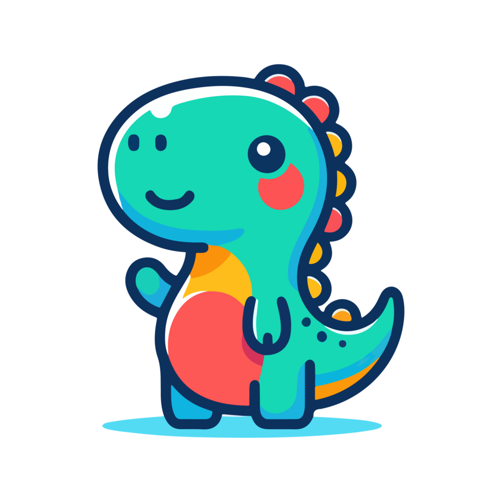 cute icon character dinosaur png