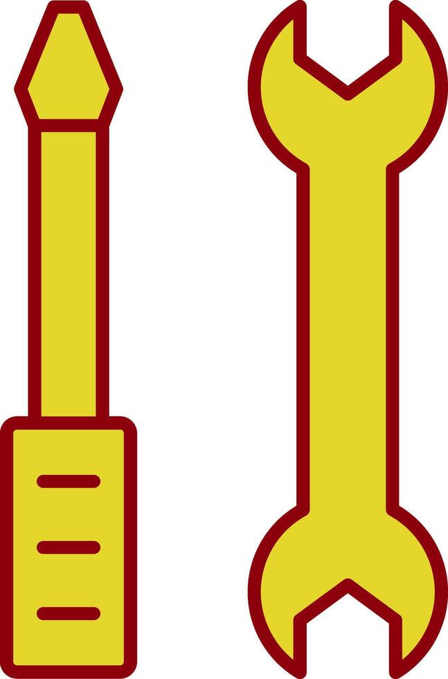 Repair Services Line Two Color Icon vector