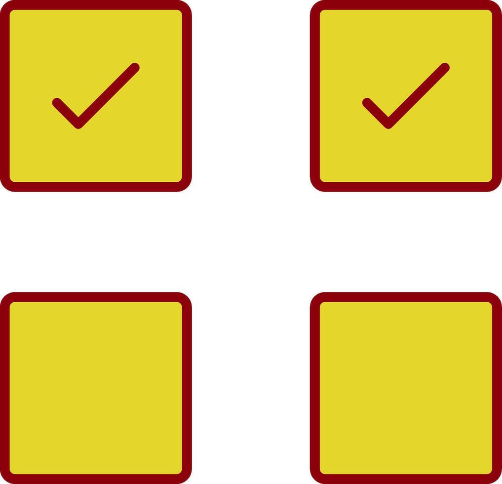 Check Box Line Circle Icon vector