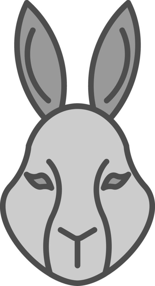 Rabbit Fillay Icon vector
