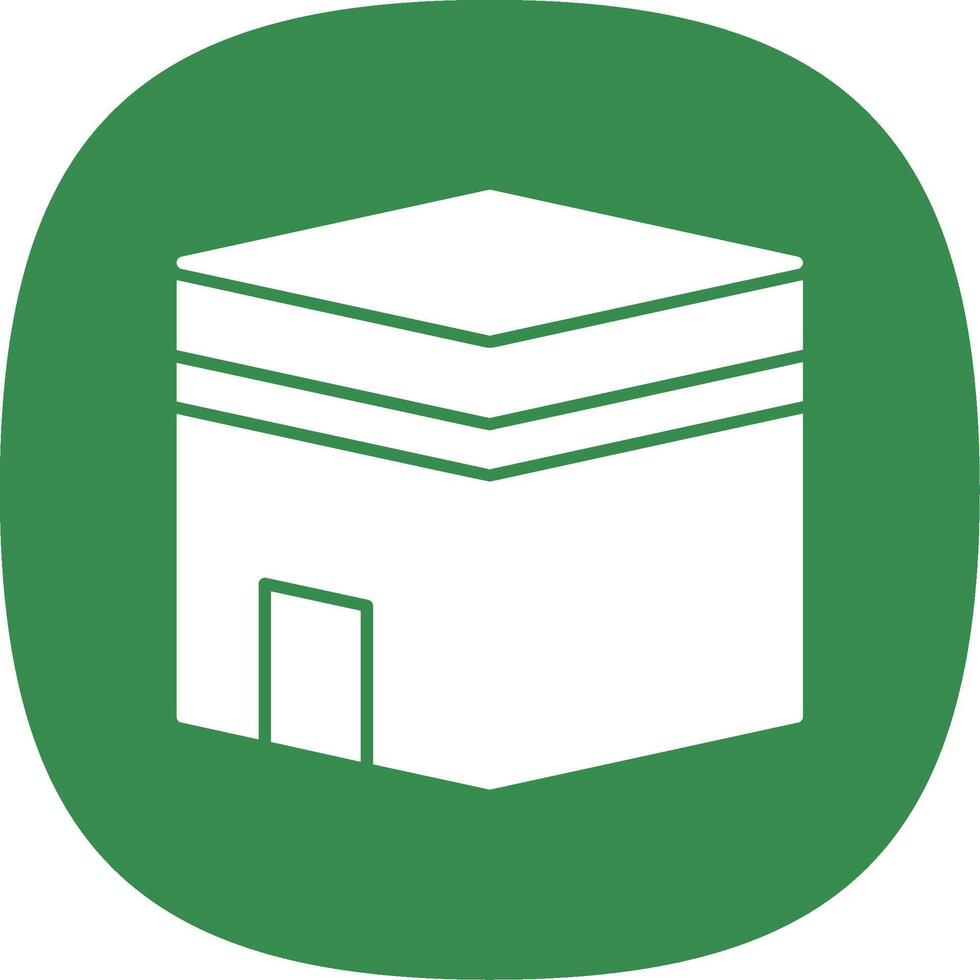 Kaaba Line Two Color Icon vector