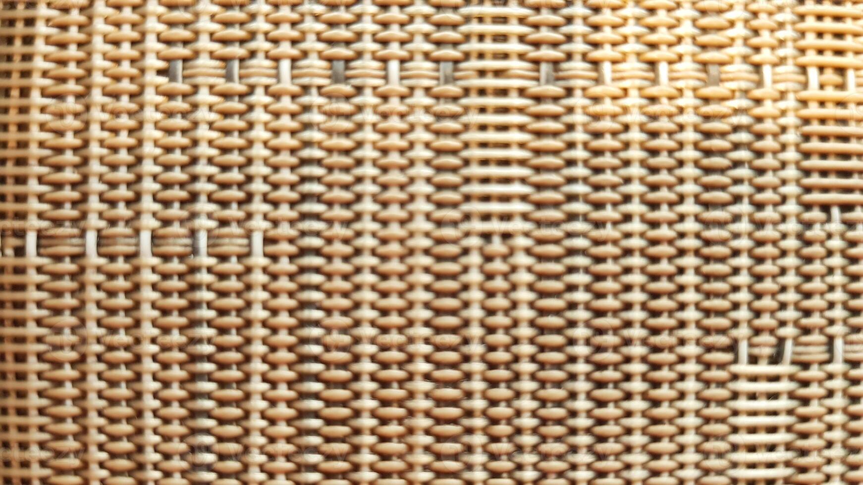 rattan woven texture background is out of focus, background and texture concept photo