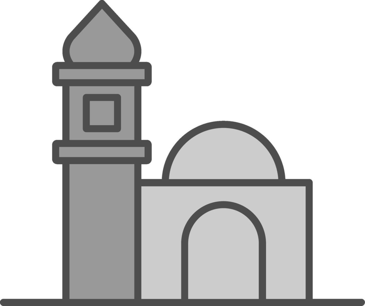 mezquita relleno icono vector