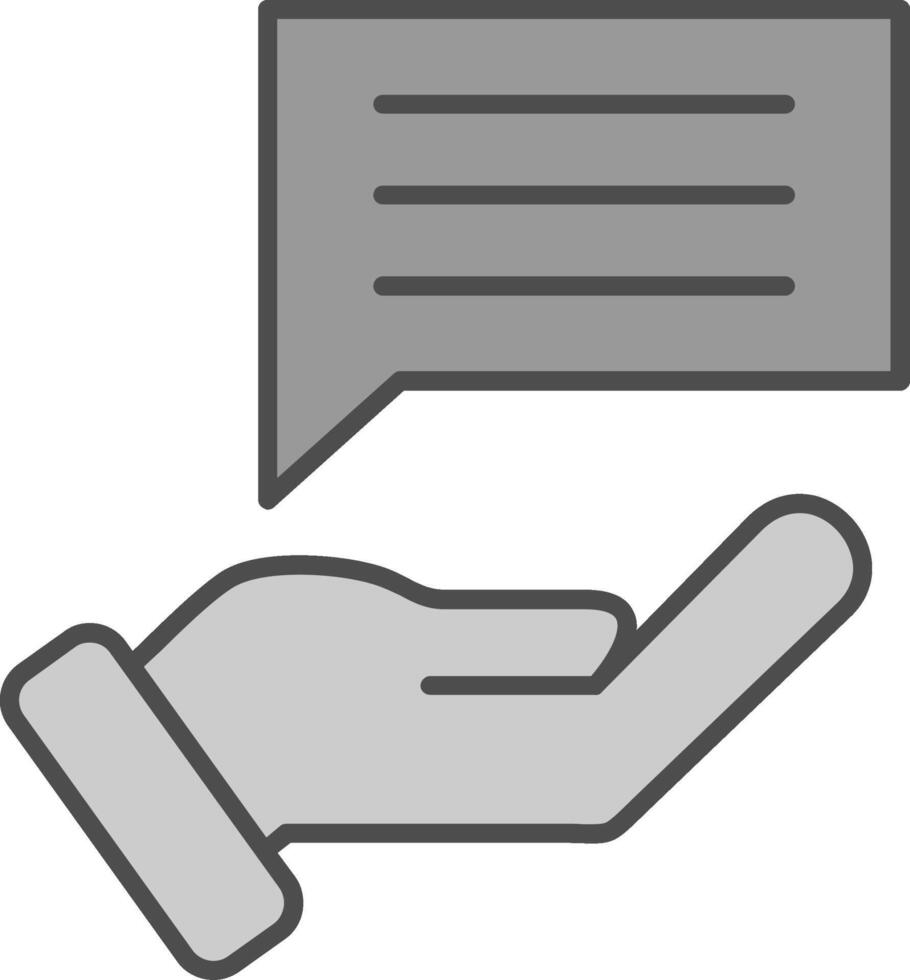 Feedback Fillay Icon vector