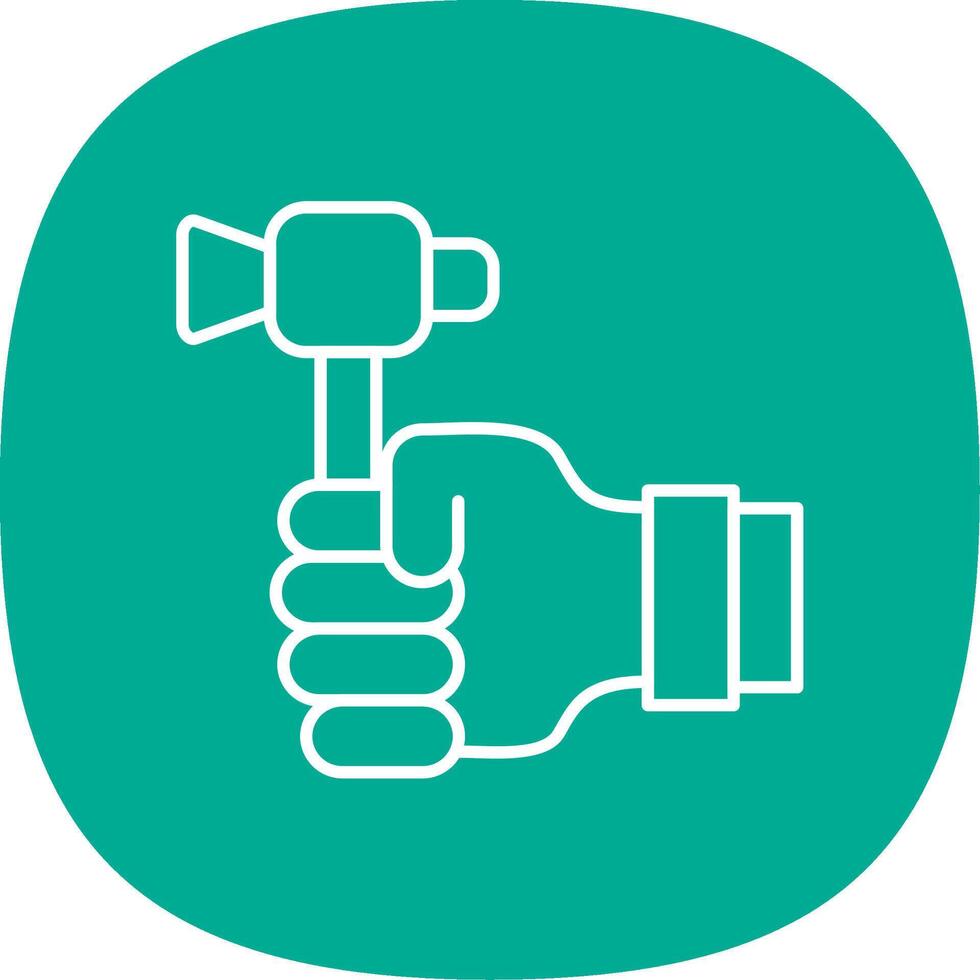 Labour Day Line Curve Icon vector