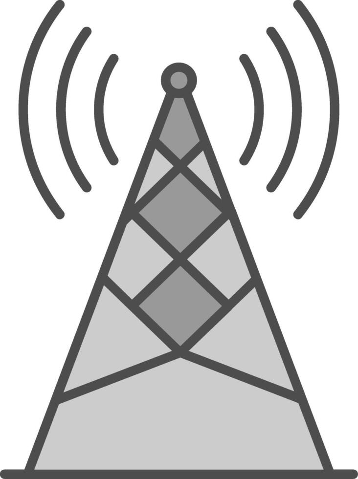 Antenna Fillay Icon vector