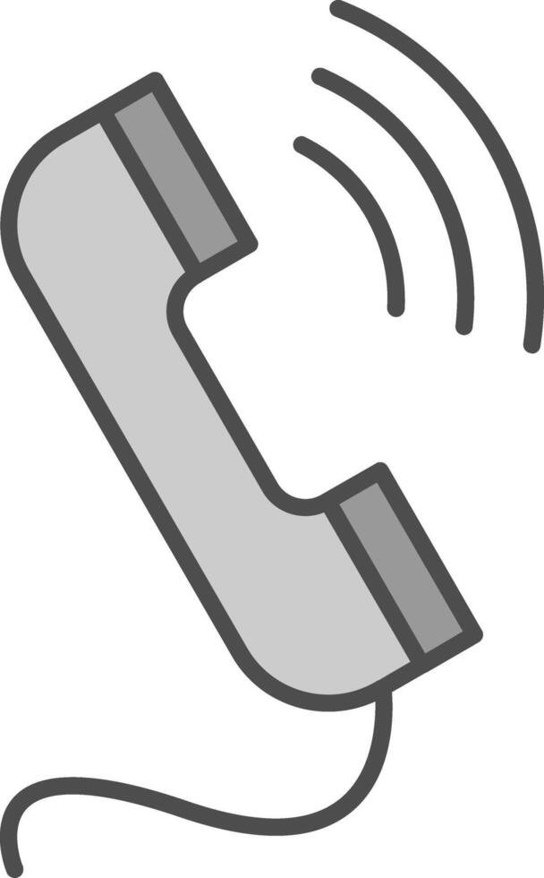 Phone Call Fillay Icon vector