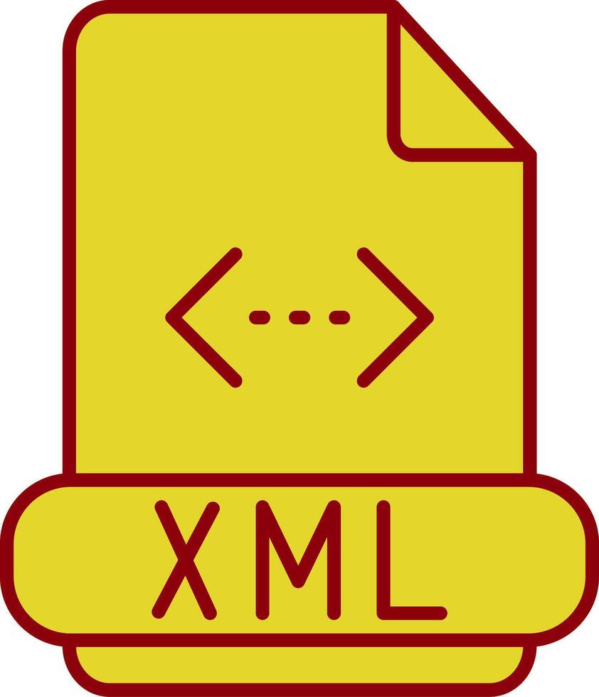Xml Line Circle Icon vector
