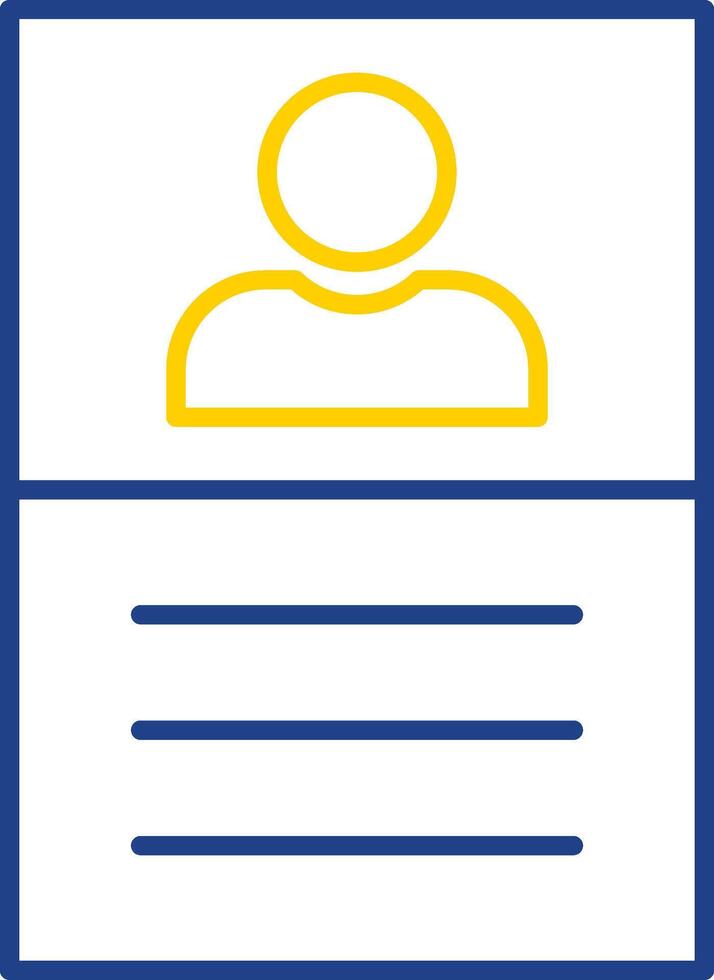 User Line Two Color Icon vector