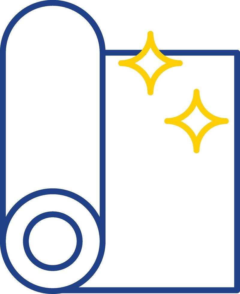 Fabric Line Two Color Icon vector
