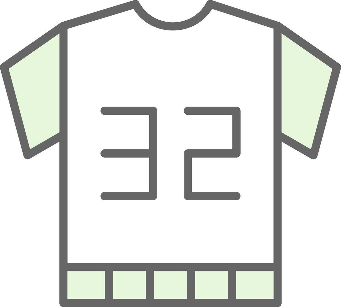 Football Jersey Fillay Icon vector