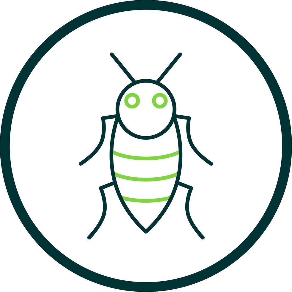 Insect Line Circle Icon vector