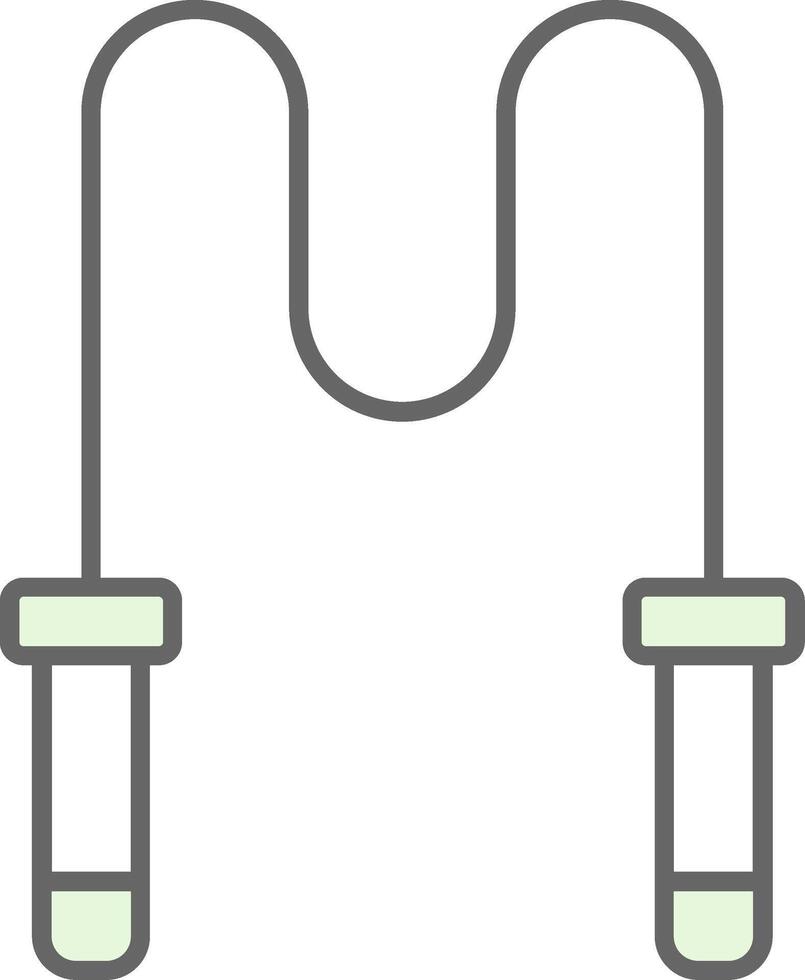 Skipping Rope Fillay Icon vector