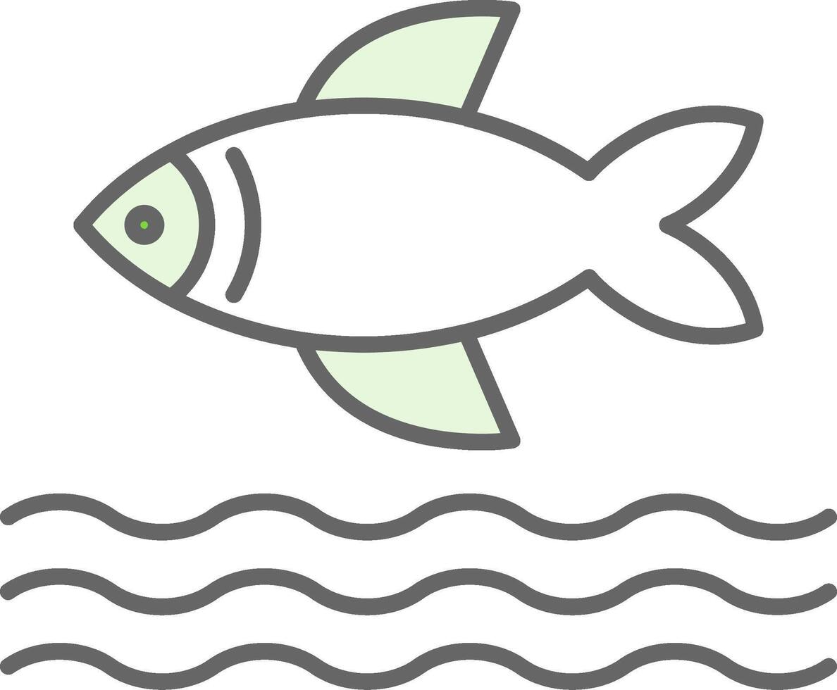 Fish Fillay Icon vector