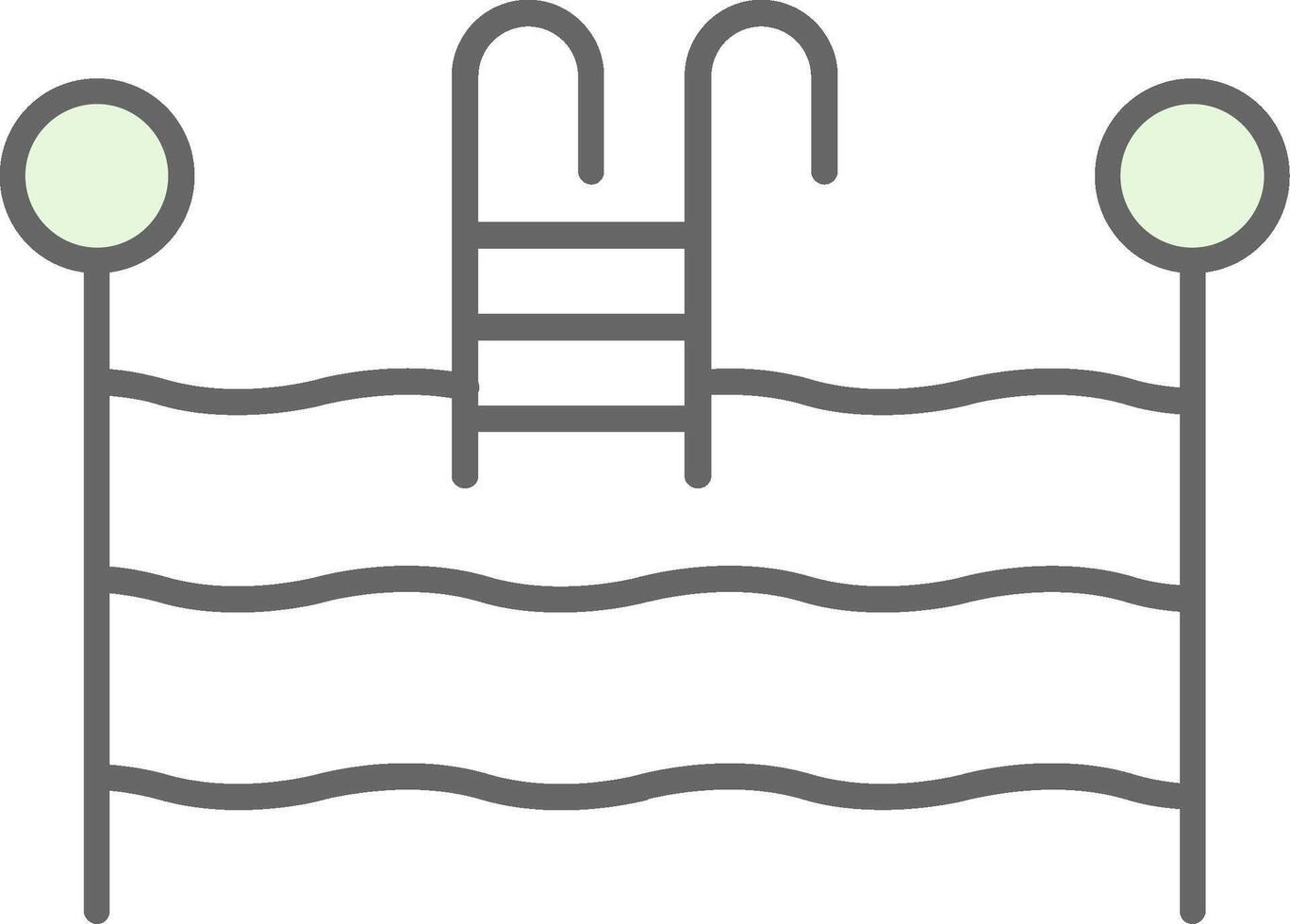 Swimming Pool Fillay Icon vector