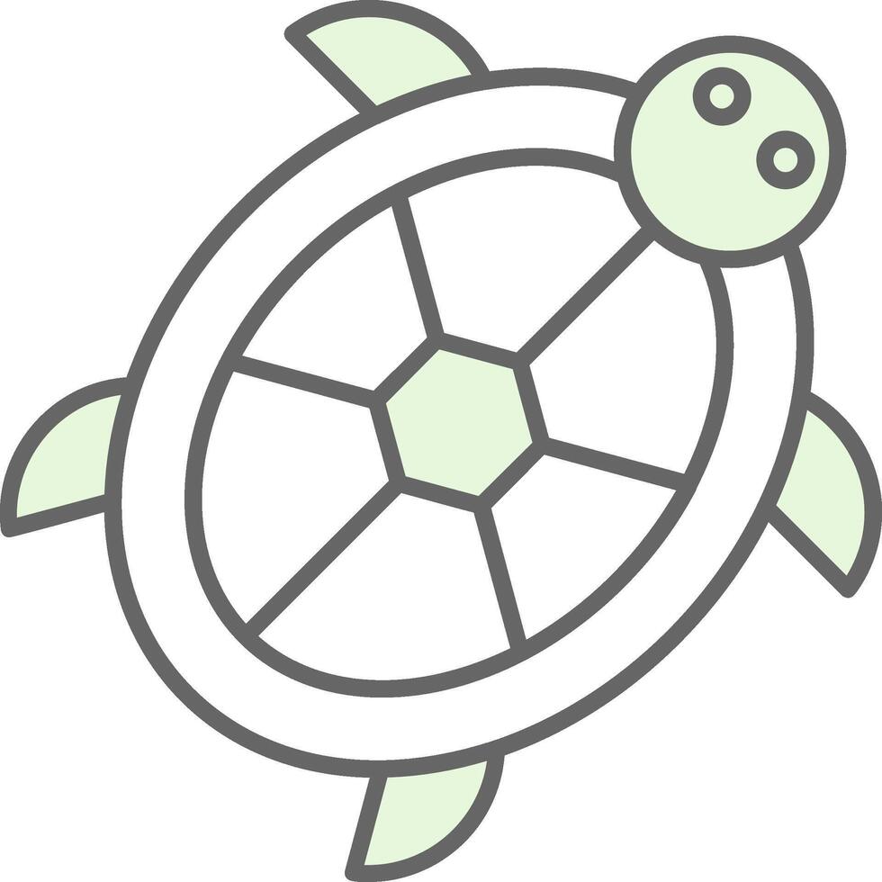 Turtle Fillay Icon vector