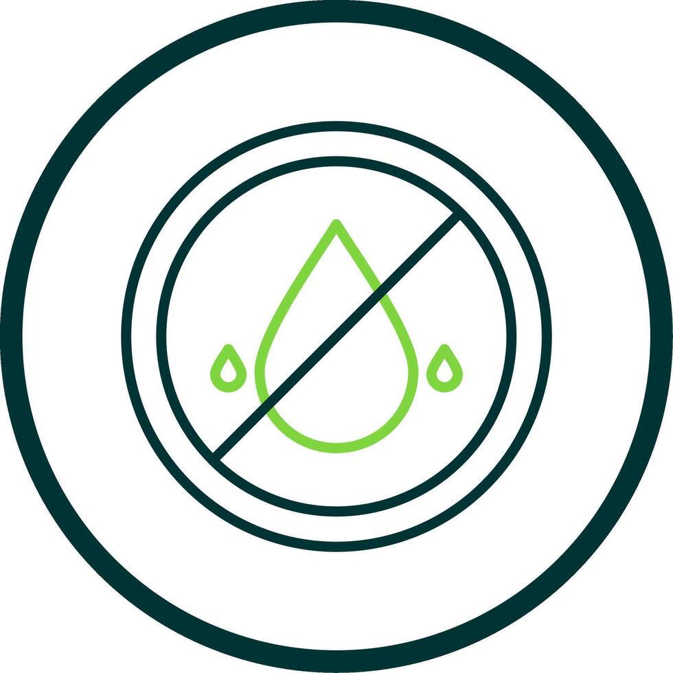 Embargo Line Circle Icon vector