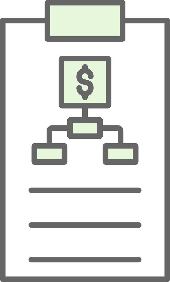 Planing Fillay Icon vector