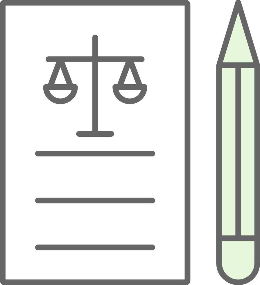 Legal Fillay Icon vector