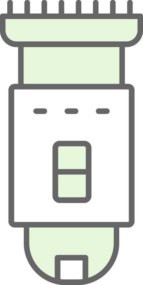 Shaving Machine Fillay Icon vector