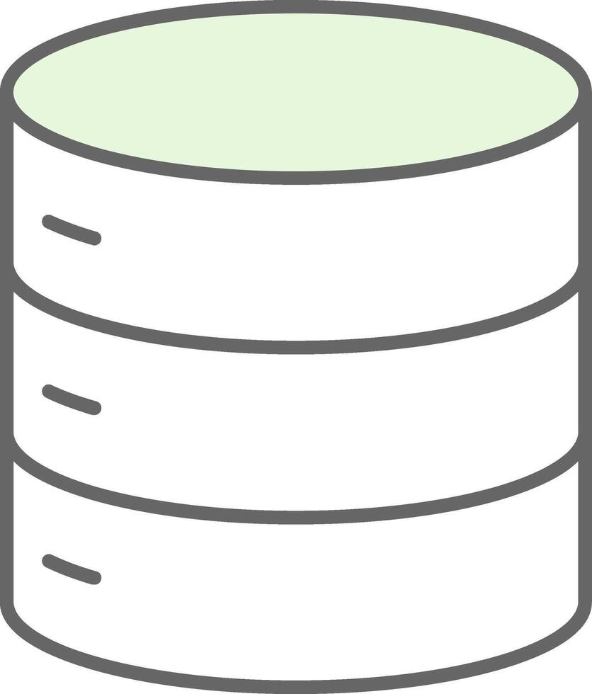 Database Fillay Icon vector