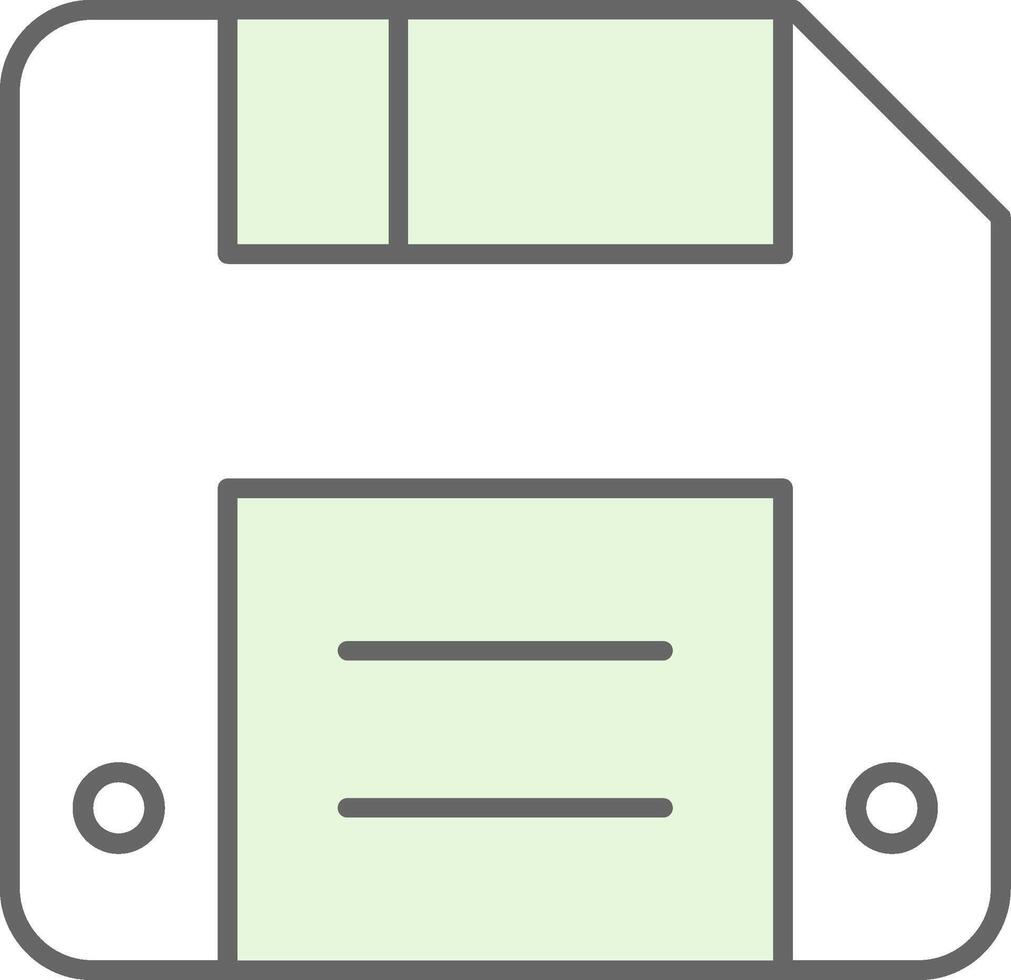 Diskette Fillay Icon vector