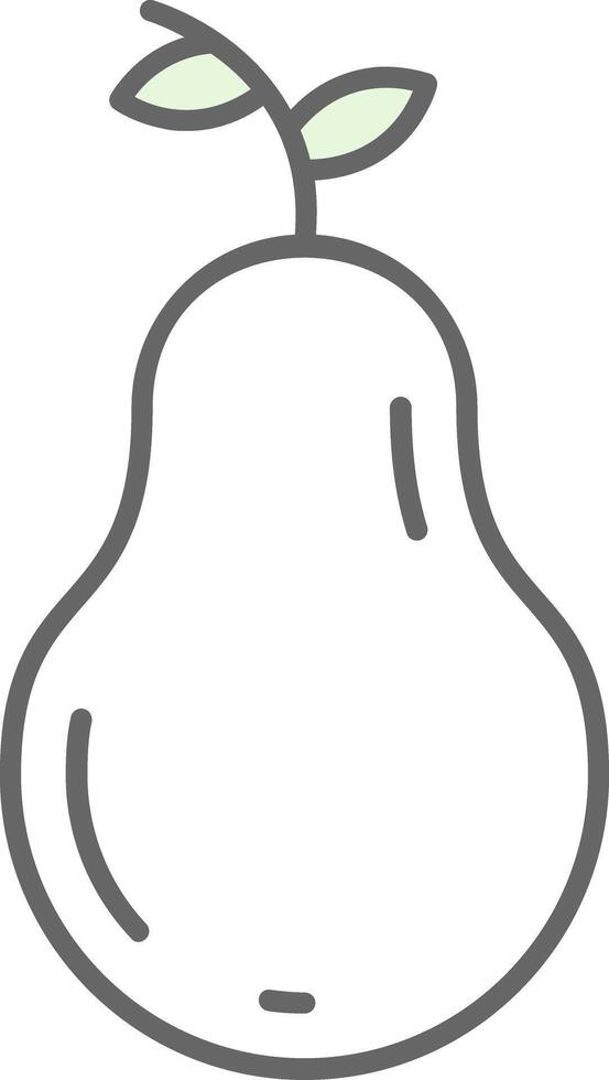 Pear Fillay Icon vector