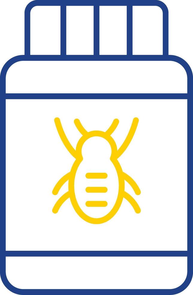 Pesticide Line Two Color Icon vector