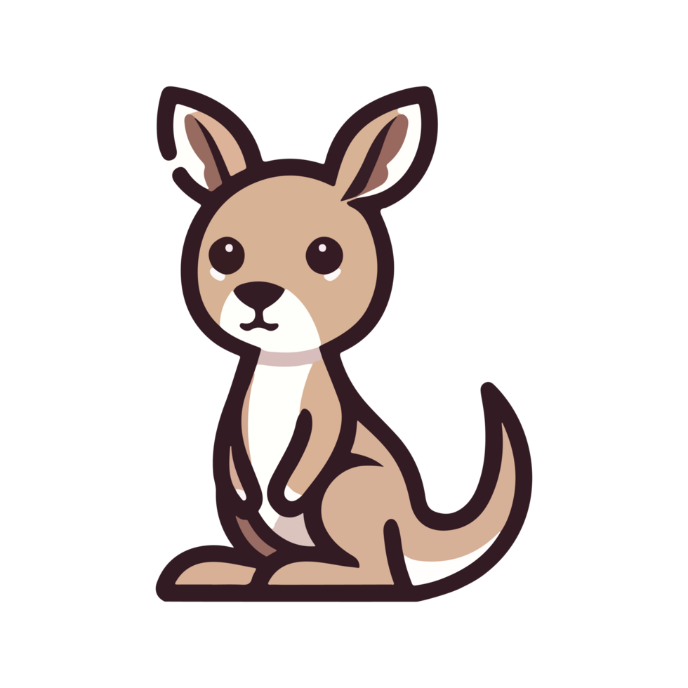 cute icon character kangaroo png