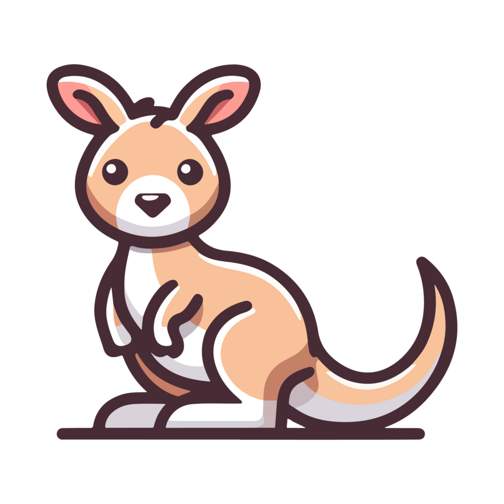 cute icon character kangaroo png