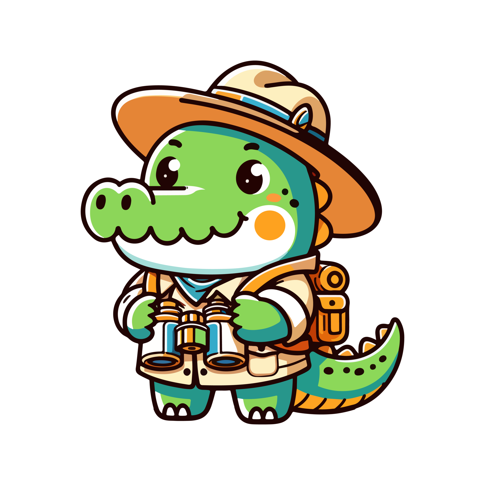cute icon character adventure crocodile 42821504 PNG 