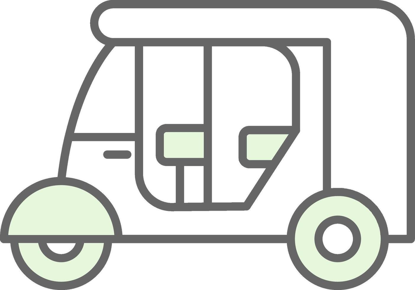 Rickshaw Fillay Icon vector