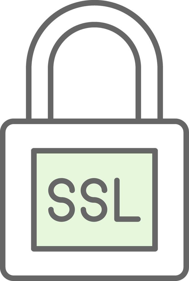 ssl relleno icono vector